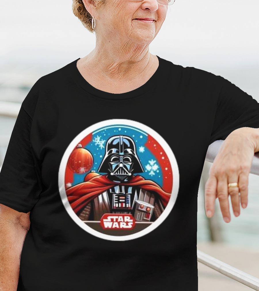 Star Wars Darth Vader Christmas Holiday Snowflakes T-Shirt