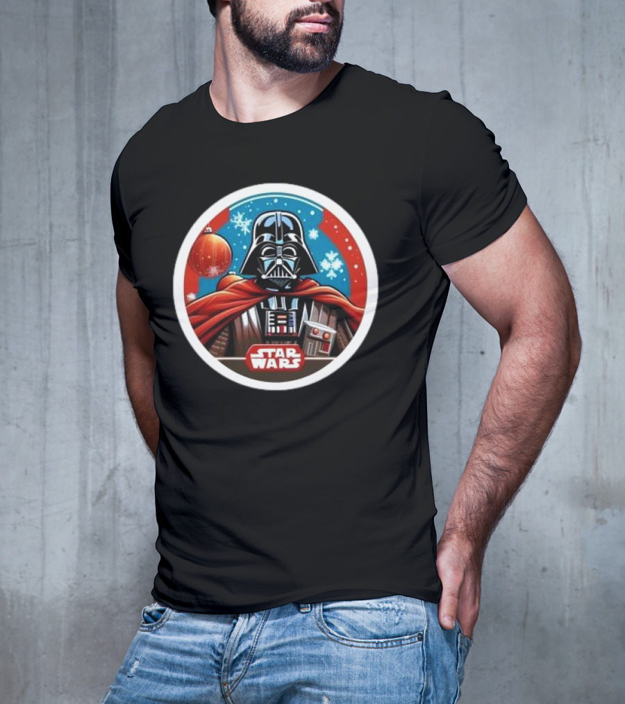 Star Wars Darth Vader Christmas Holiday Snowflakes T-Shirt