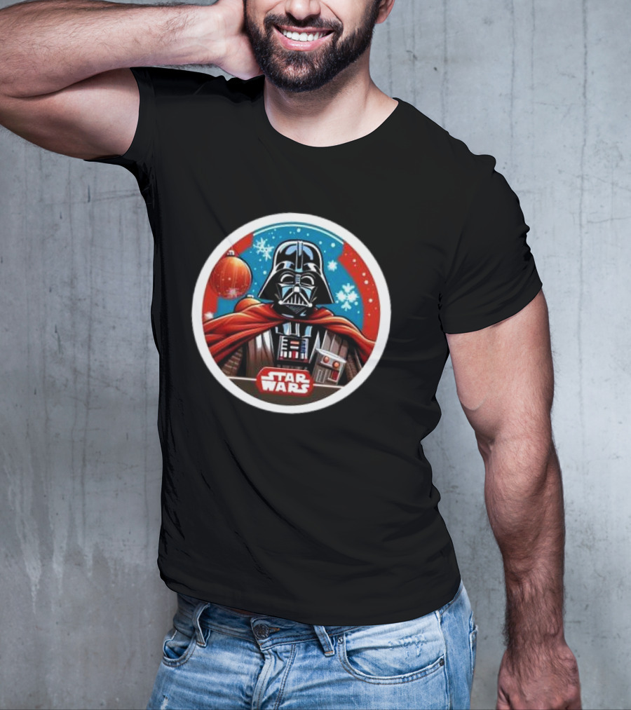 Star Wars Darth Vader Christmas Holiday Snowflakes T-Shirt