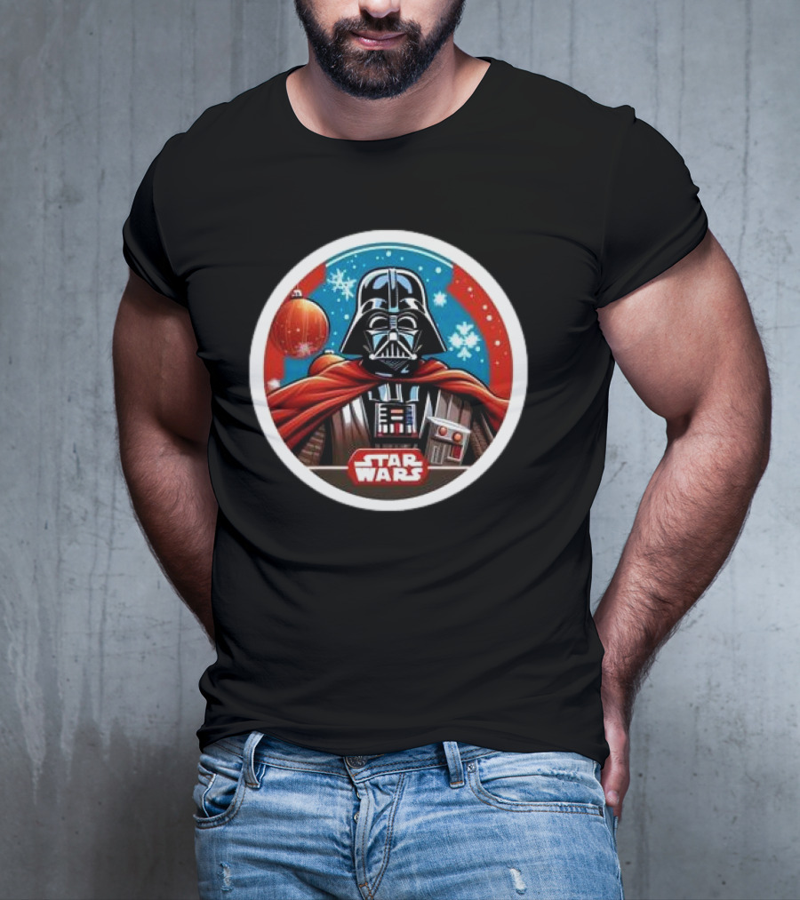 Star Wars Darth Vader Christmas Holiday Snowflakes T-Shirt