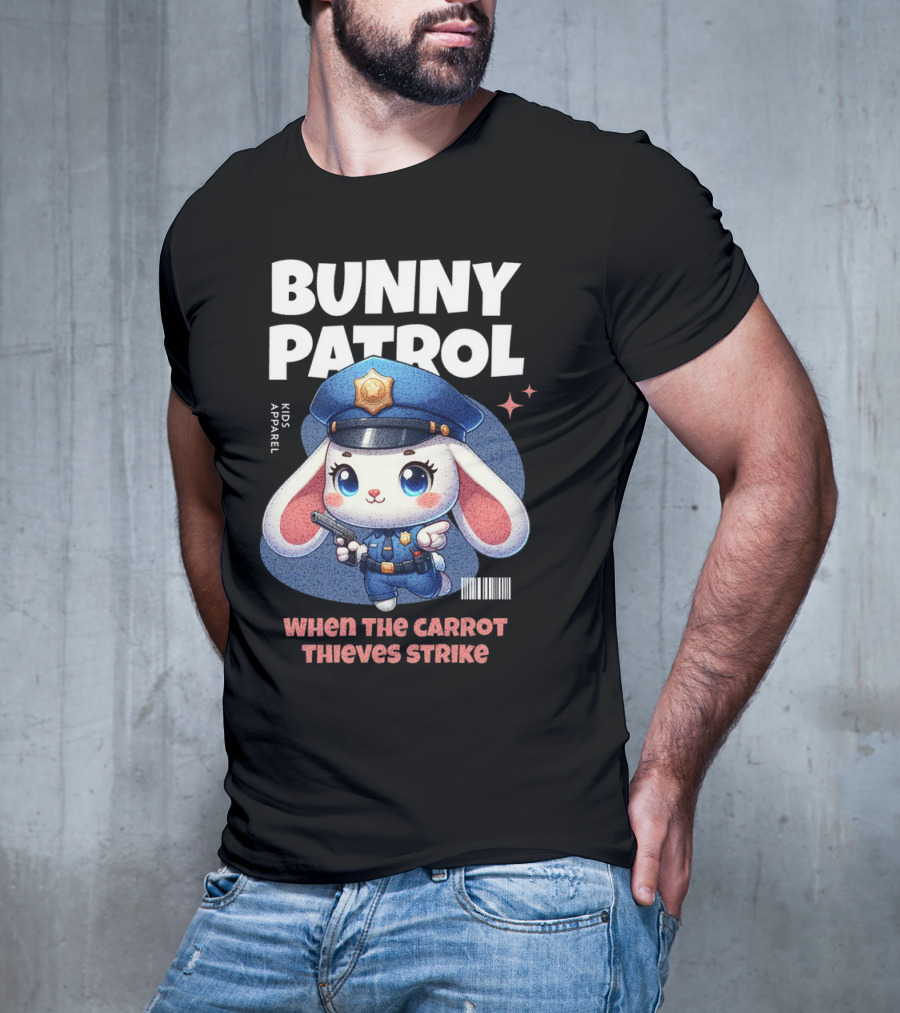 Bunny Patrol Kids Apparel When The Carrot Thieves Strike T-Shirt