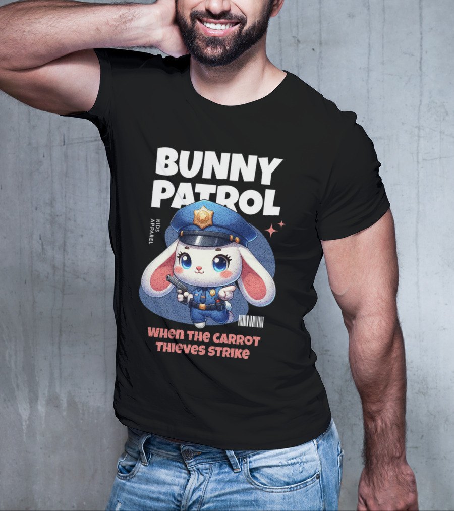 Bunny Patrol Kids Apparel When The Carrot Thieves Strike T-Shirt