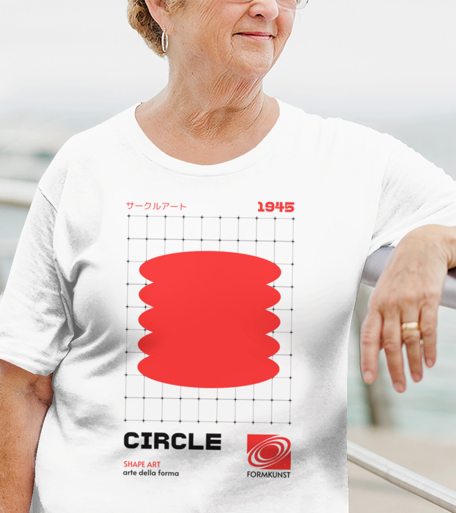 Circle Shape Art 1945 サークルアート Formkunst Arte Della Forma T-Shirt