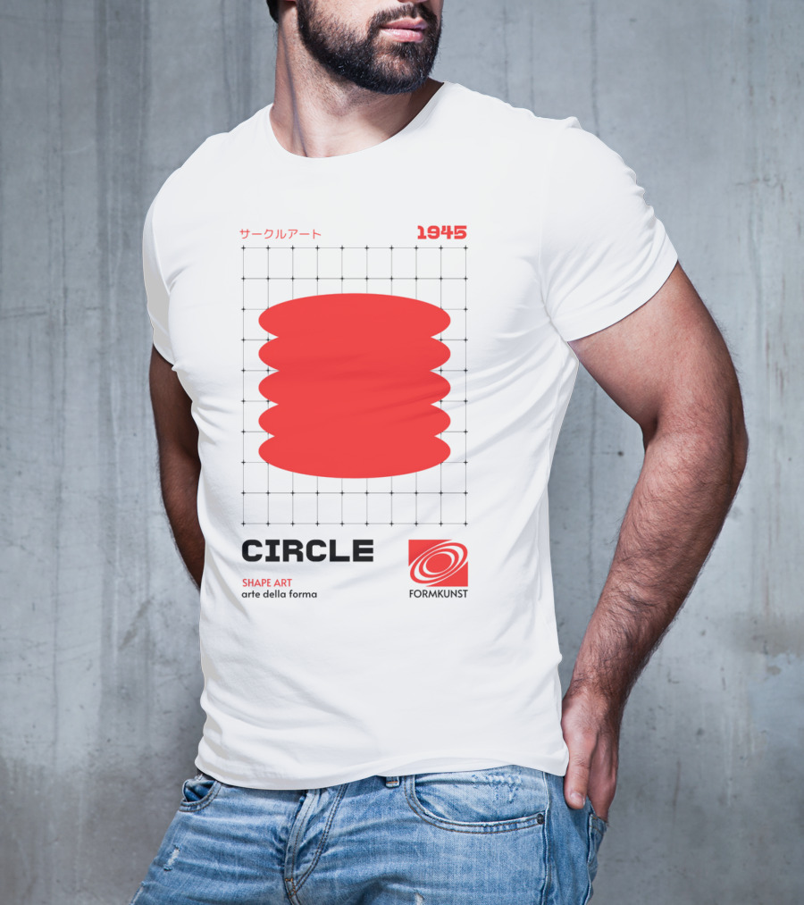Circle Shape Art 1945 サークルアート Formkunst Arte Della Forma T-Shirt
