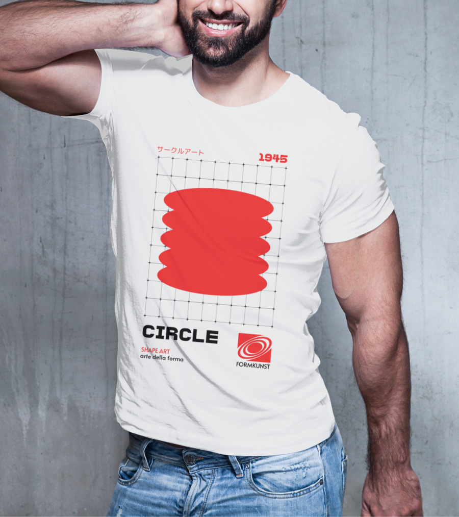 Circle Shape Art 1945 サークルアート Formkunst Arte Della Forma T-Shirt