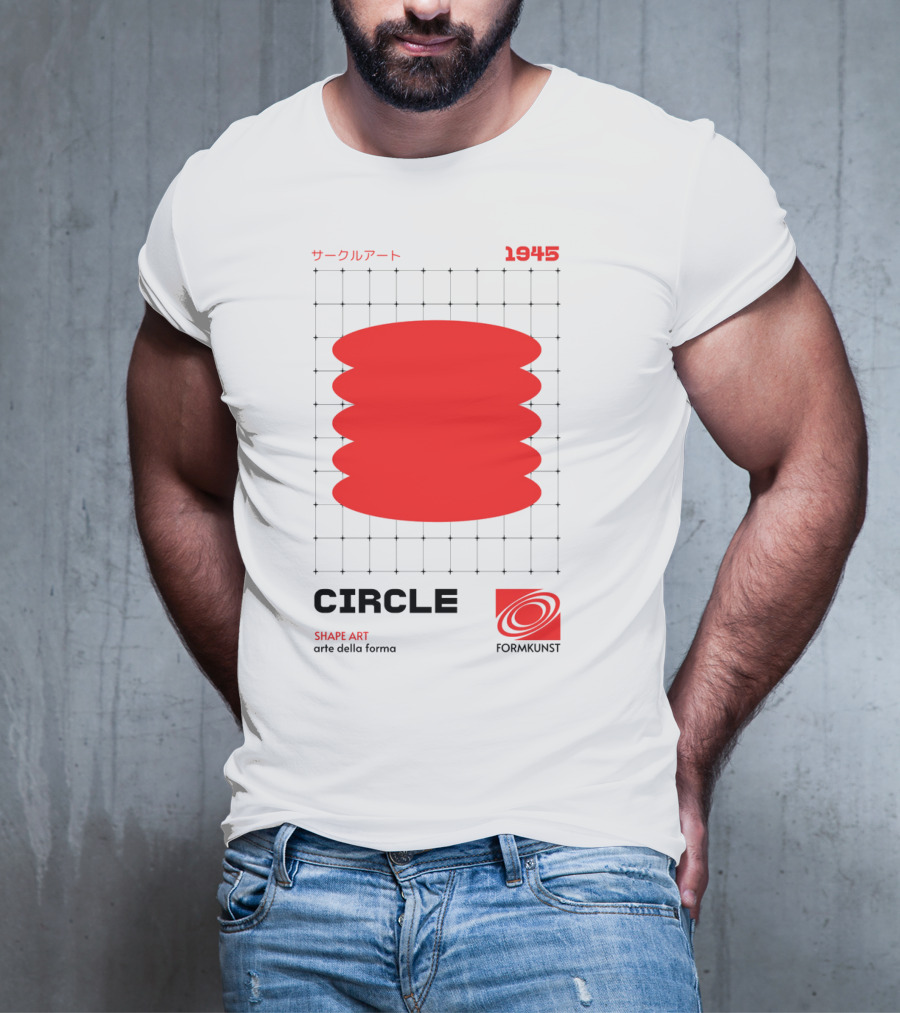 Circle Shape Art 1945 サークルアート Formkunst Arte Della Forma T-Shirt