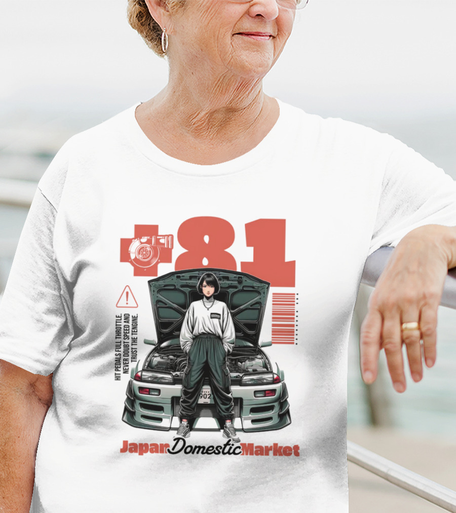 81 Japan Domestic Market Warning Import High Torque T-Shirt