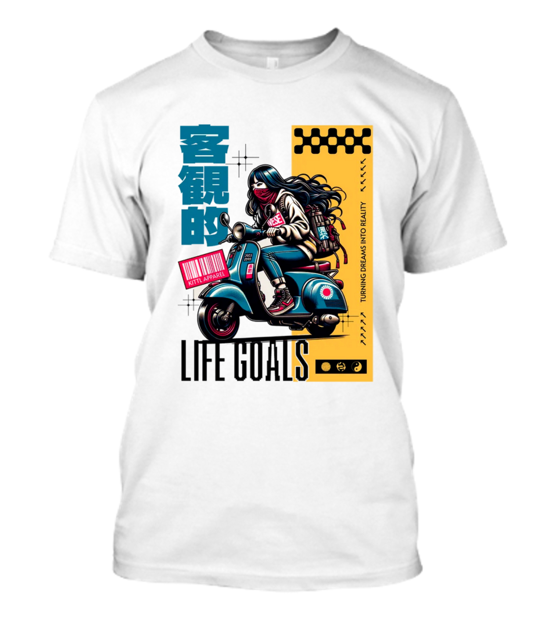 LIFE GOALS LITTLE APPAREL TURNING DREAMS INTO REALITY T-Shirt