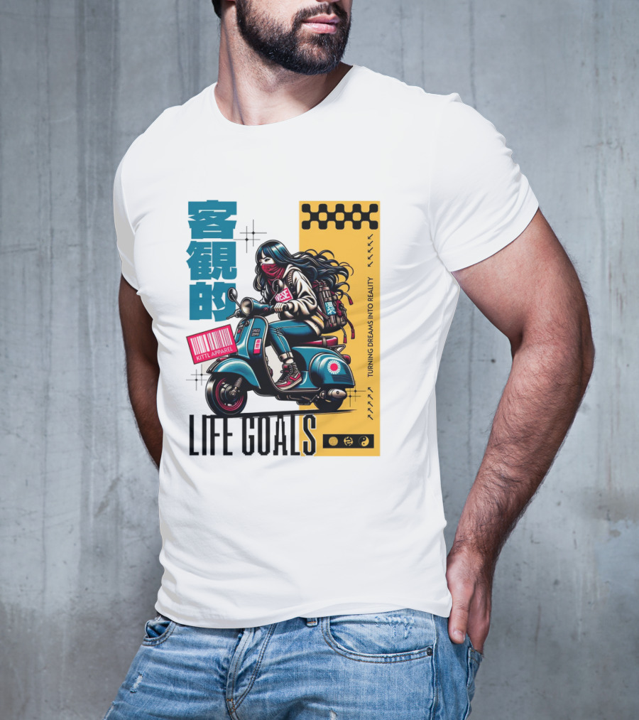 LIFE GOALS LITTLE APPAREL TURNING DREAMS INTO REALITY T-Shirt