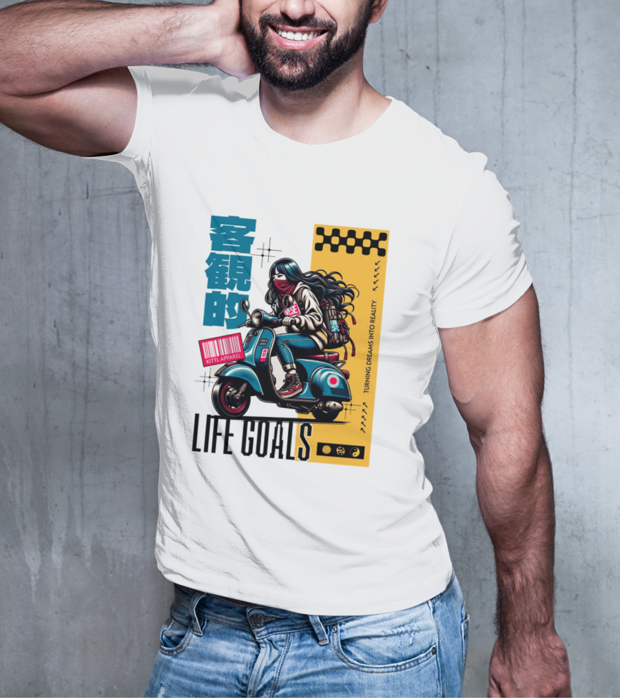 LIFE GOALS LITTLE APPAREL TURNING DREAMS INTO REALITY T-Shirt