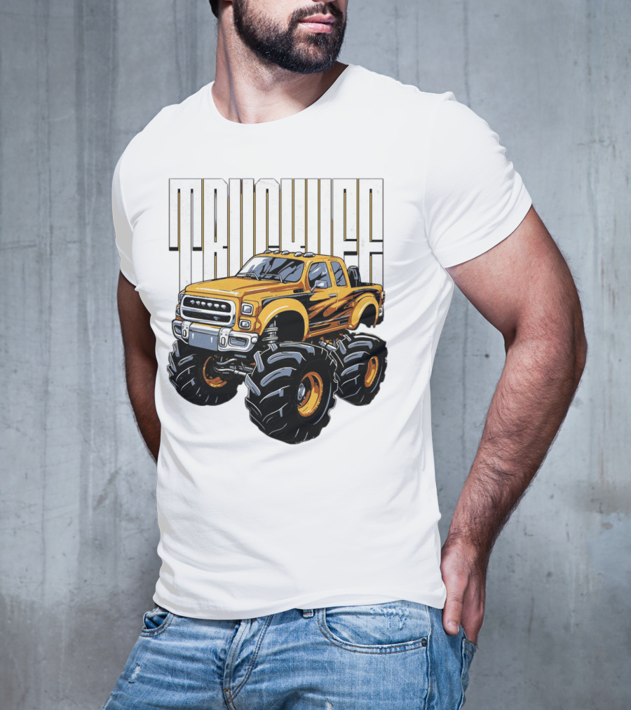 Trucklife Adventure Never Slowing Down Monster Truck T-Shirt
