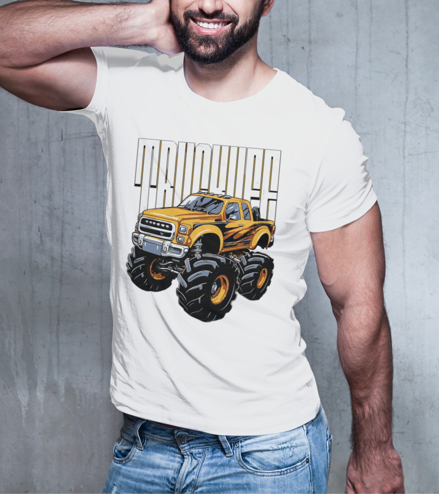 Trucklife Adventure Never Slowing Down Monster Truck T-Shirt