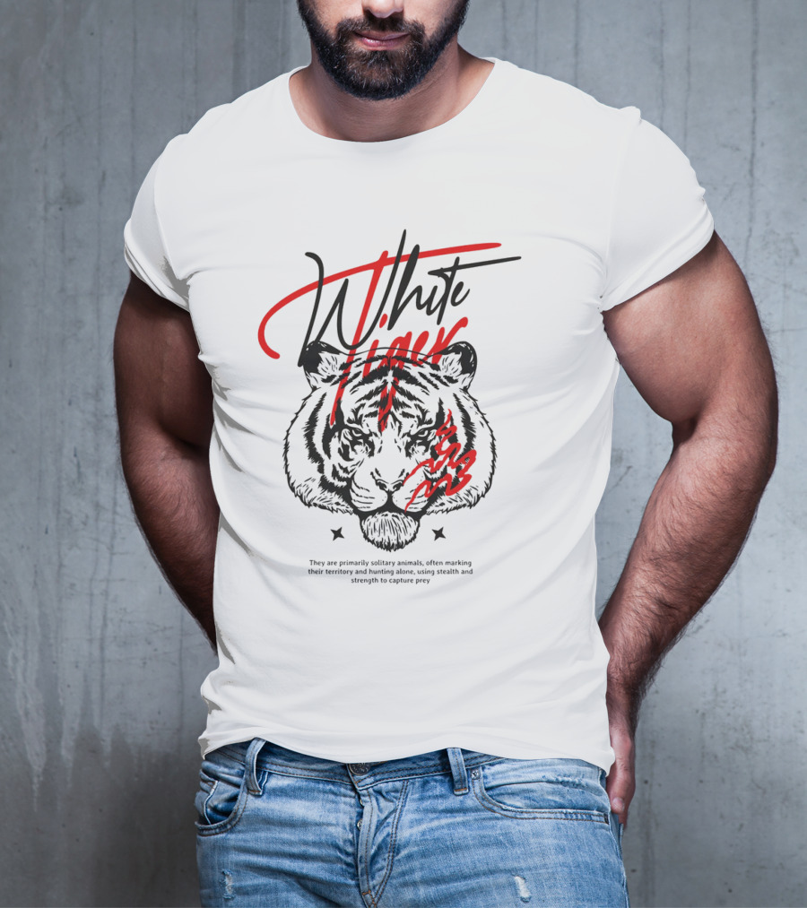 White Tiger They Are Primarily Solitary T-Shirt