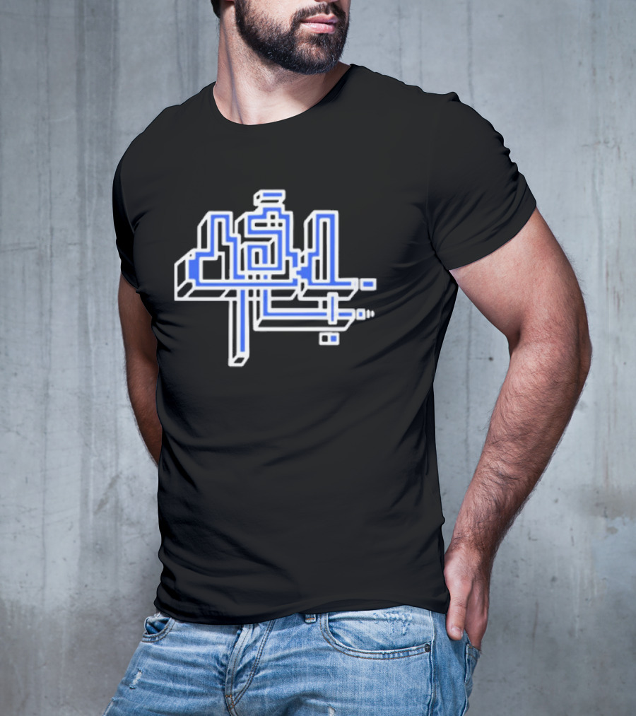 454 Life Maze Blue Circuit T-Shirt