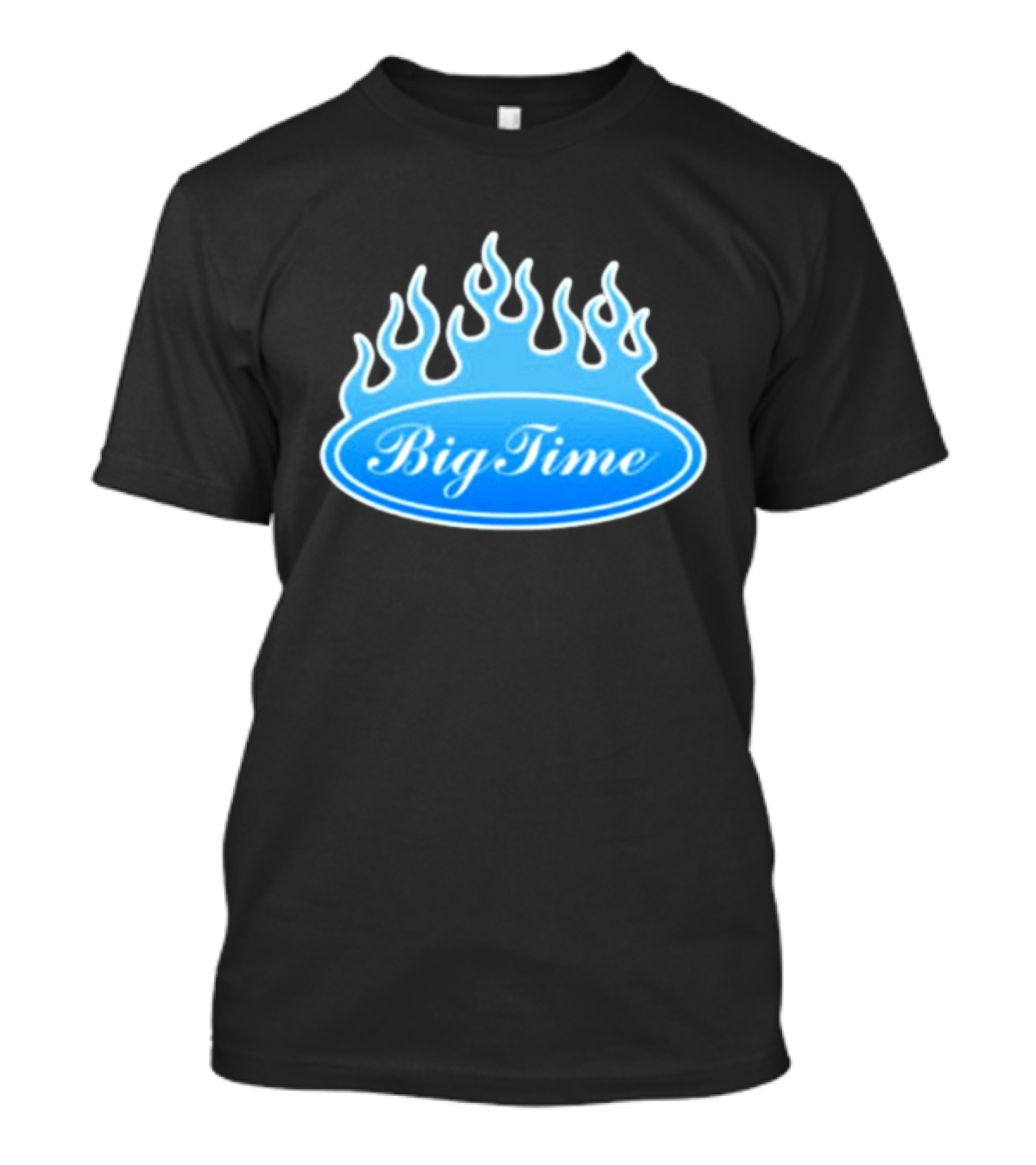 Big Time Blue Flame Oval Emblem T-Shirt