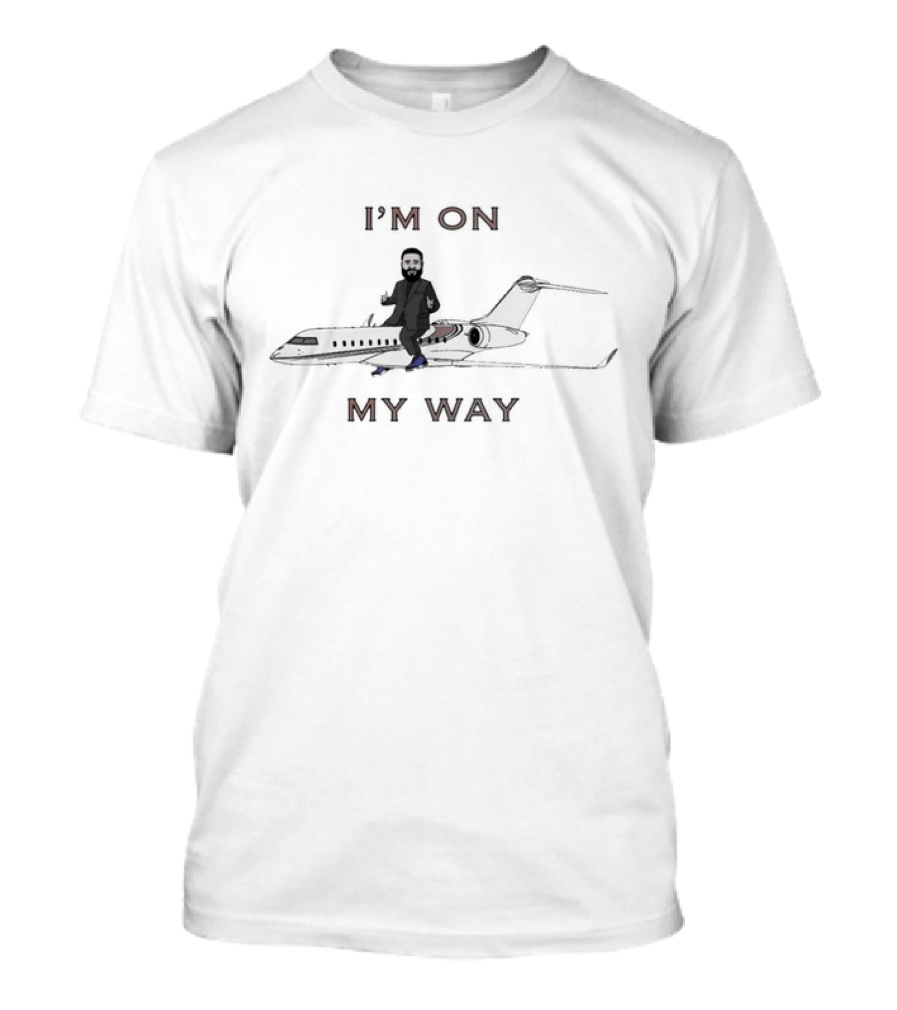 I’m On My Way Private Jet Iconic Travel Humor T-Shirt