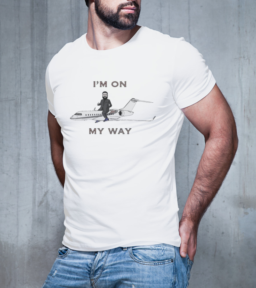 I’m On My Way Private Jet Iconic Travel Humor T-Shirt