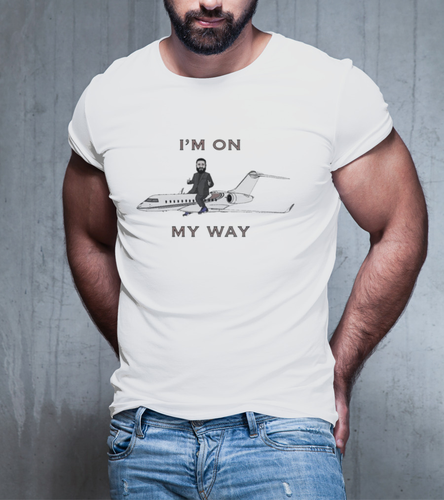 I’m On My Way Private Jet Iconic Travel Humor T-Shirt