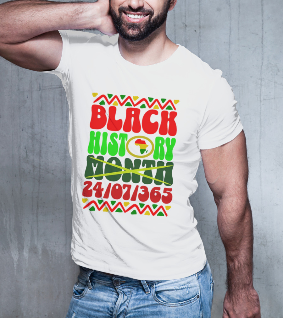BLACK HISTORY MONTH AFRICA 24/07/365 T-Shirt
