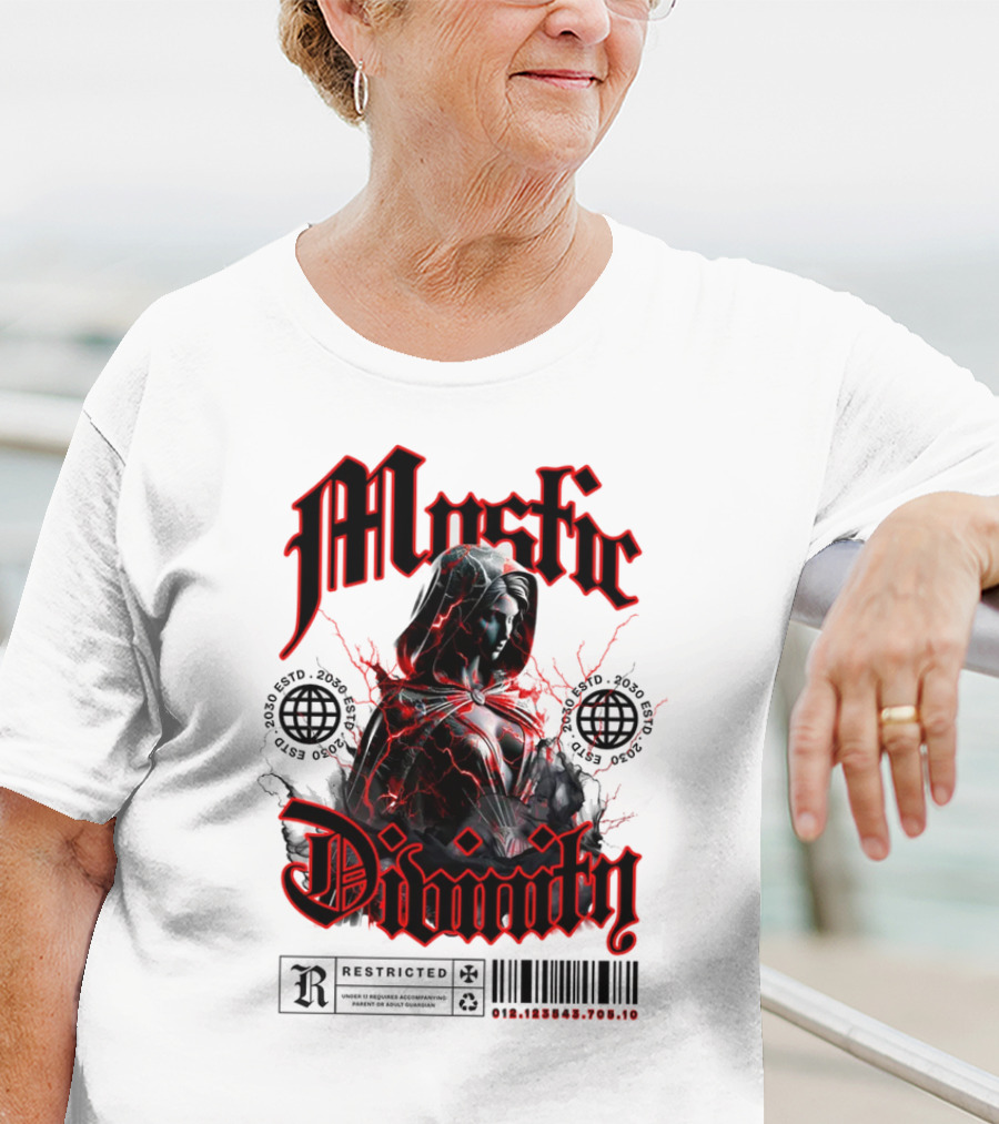 Mystic Divinity Divine Warrior Restricted Barcode 2038 2049 T-Shirt