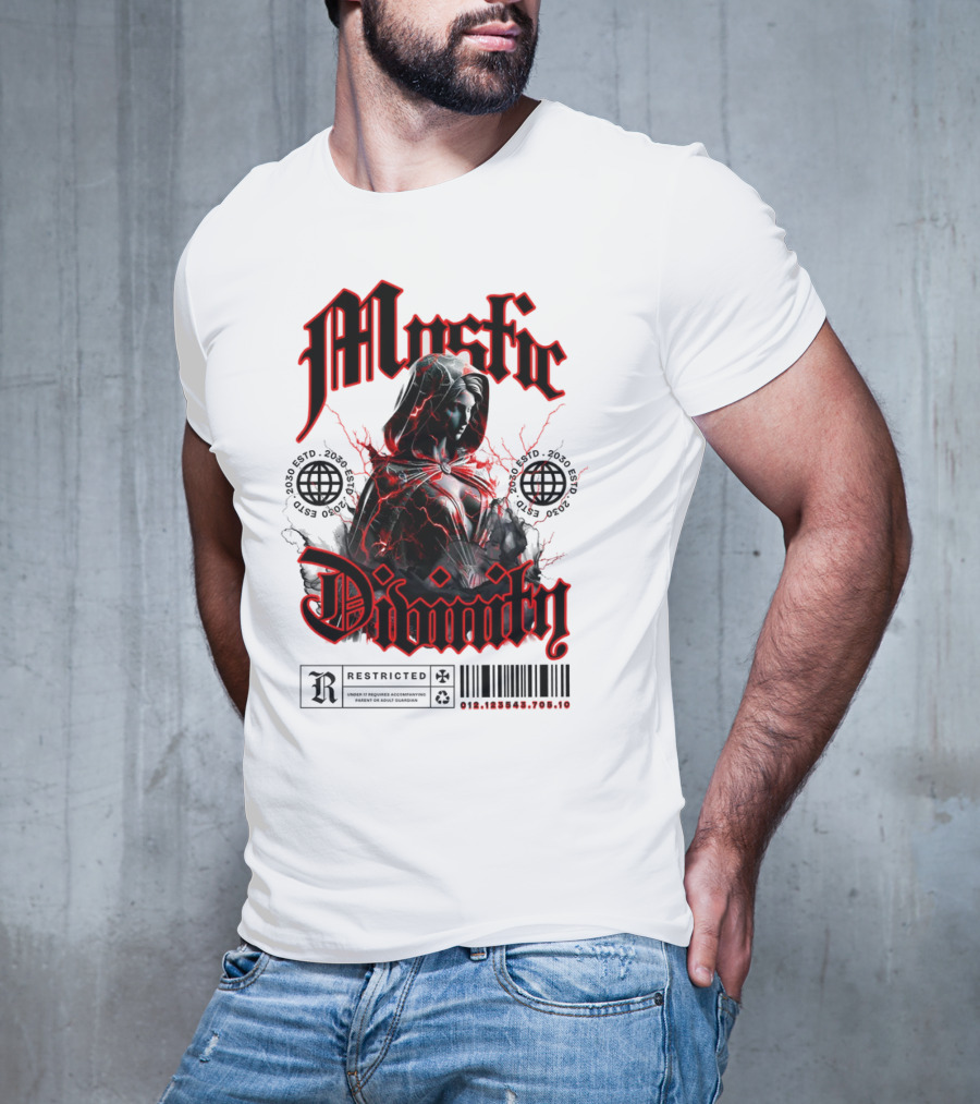 Mystic Divinity Divine Warrior Restricted Barcode 2038 2049 T-Shirt