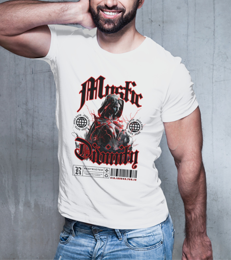 Mystic Divinity Divine Warrior Restricted Barcode 2038 2049 T-Shirt