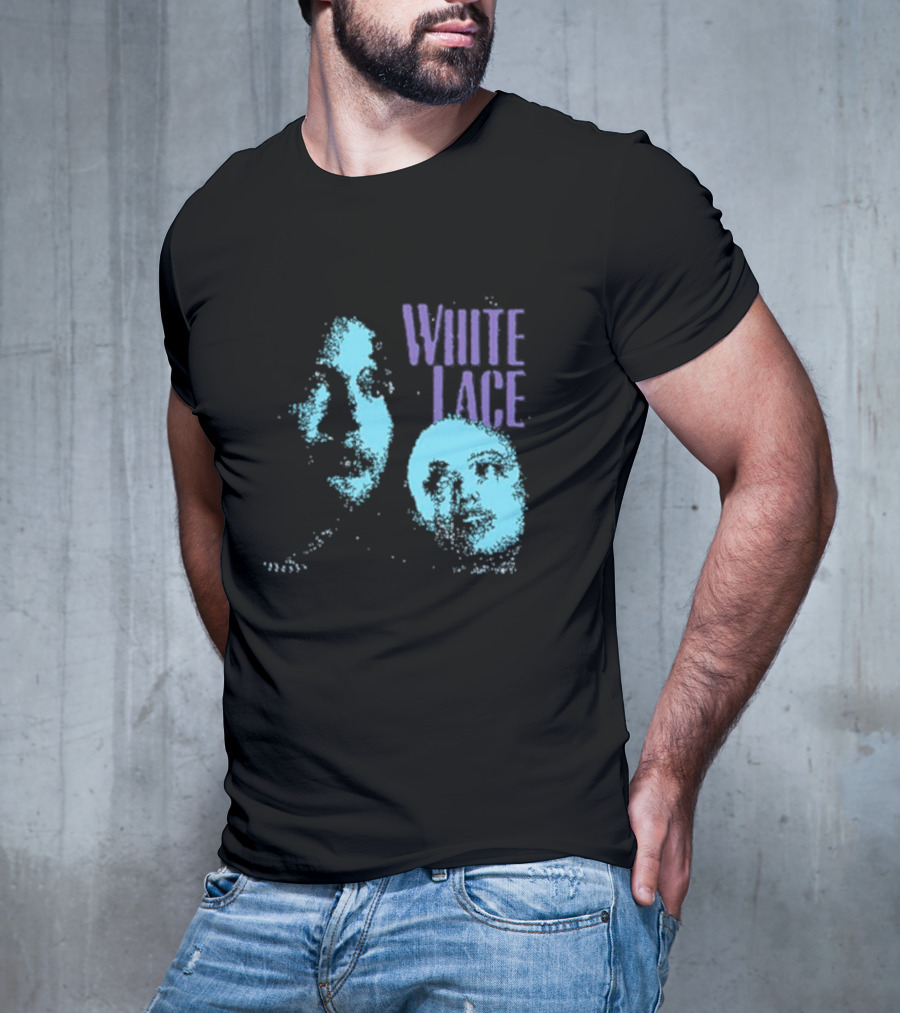 White Lace Skyler Acord Blue Faces T-Shirt