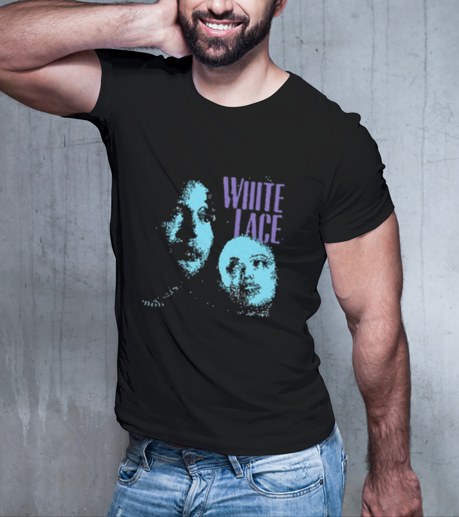 White Lace Skyler Acord Blue Faces T-Shirt