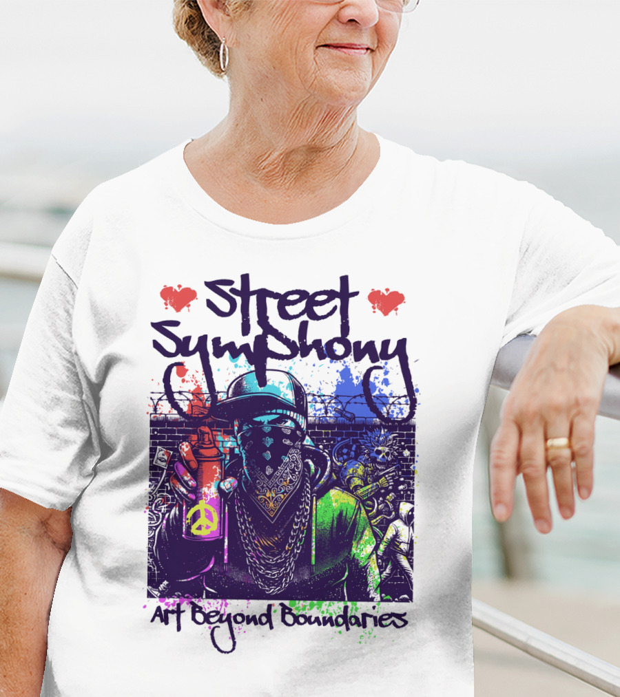 Street Symphony Art Beyond Boundaries Graffiti Man T-Shirt
