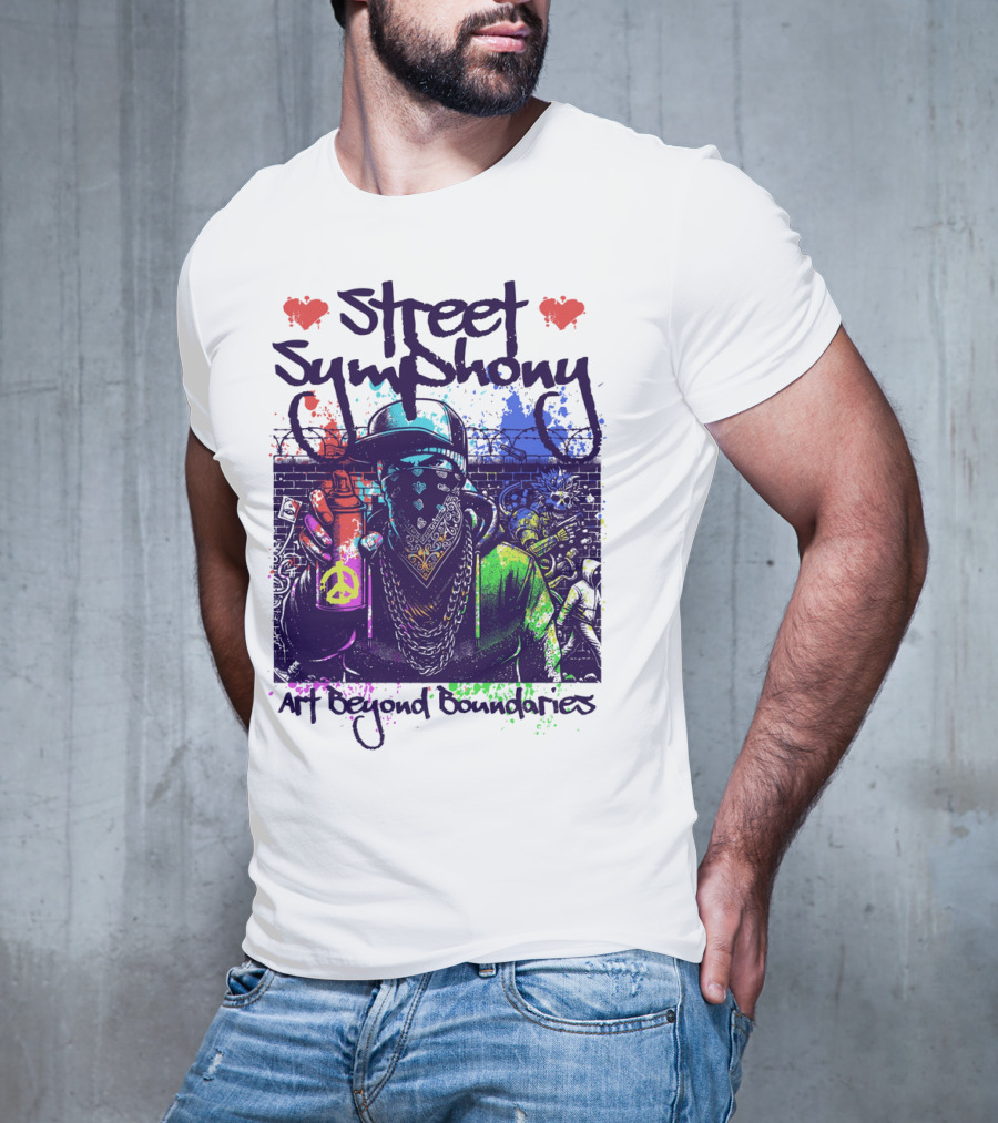 Street Symphony Art Beyond Boundaries Graffiti Man T-Shirt