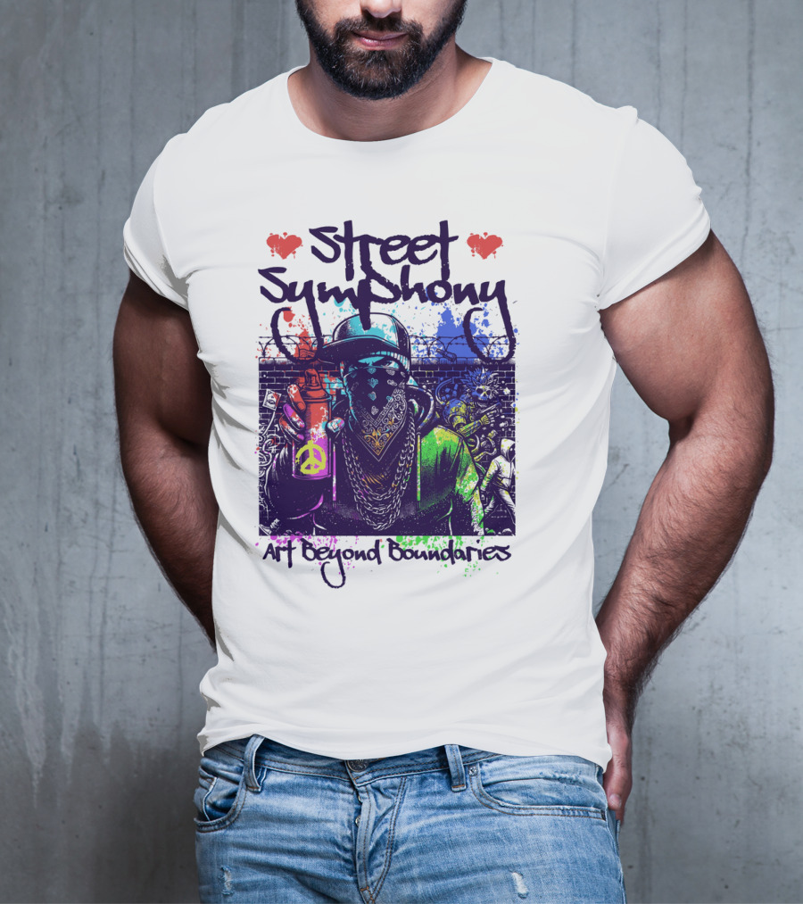 Street Symphony Art Beyond Boundaries Graffiti Man T-Shirt