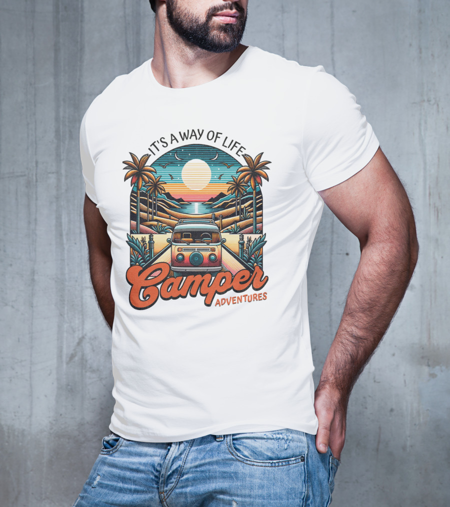 It's A Way Of Life Camper Adventures T-Shirt