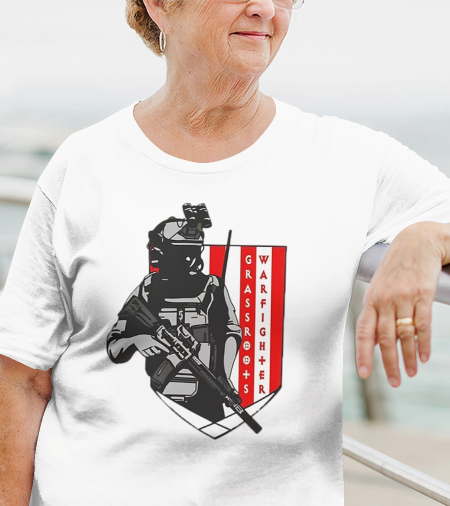 Grassroots Warfighter Tactical Operator Shield T-Shirt