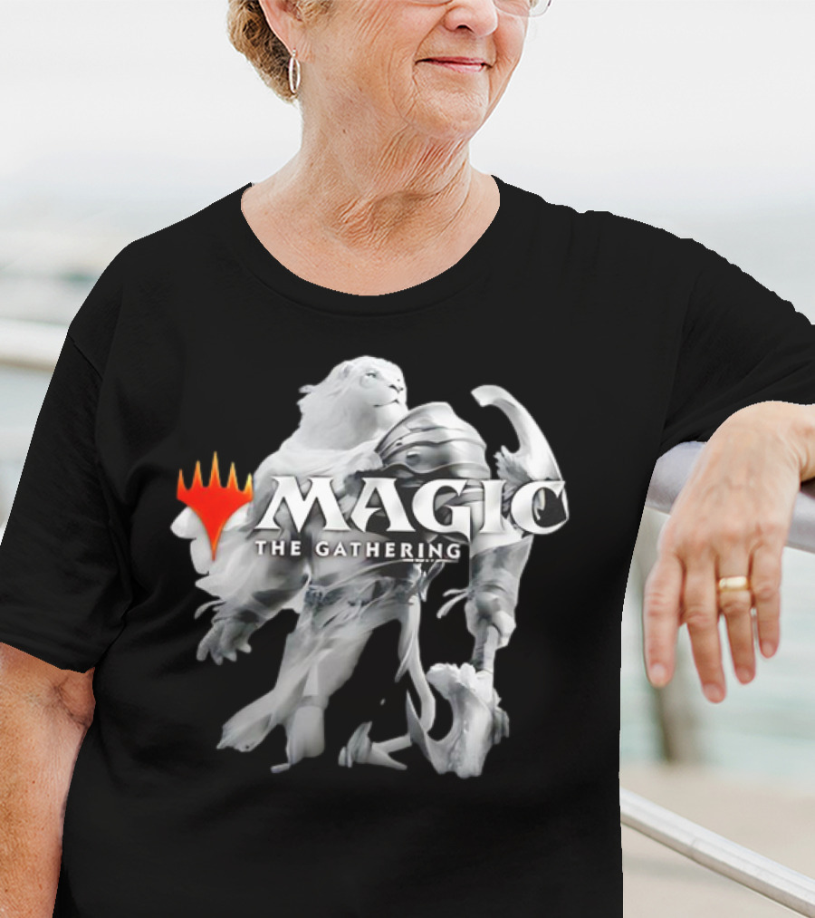 Magic The Gathering Lion Knight White Armor T-Shirt