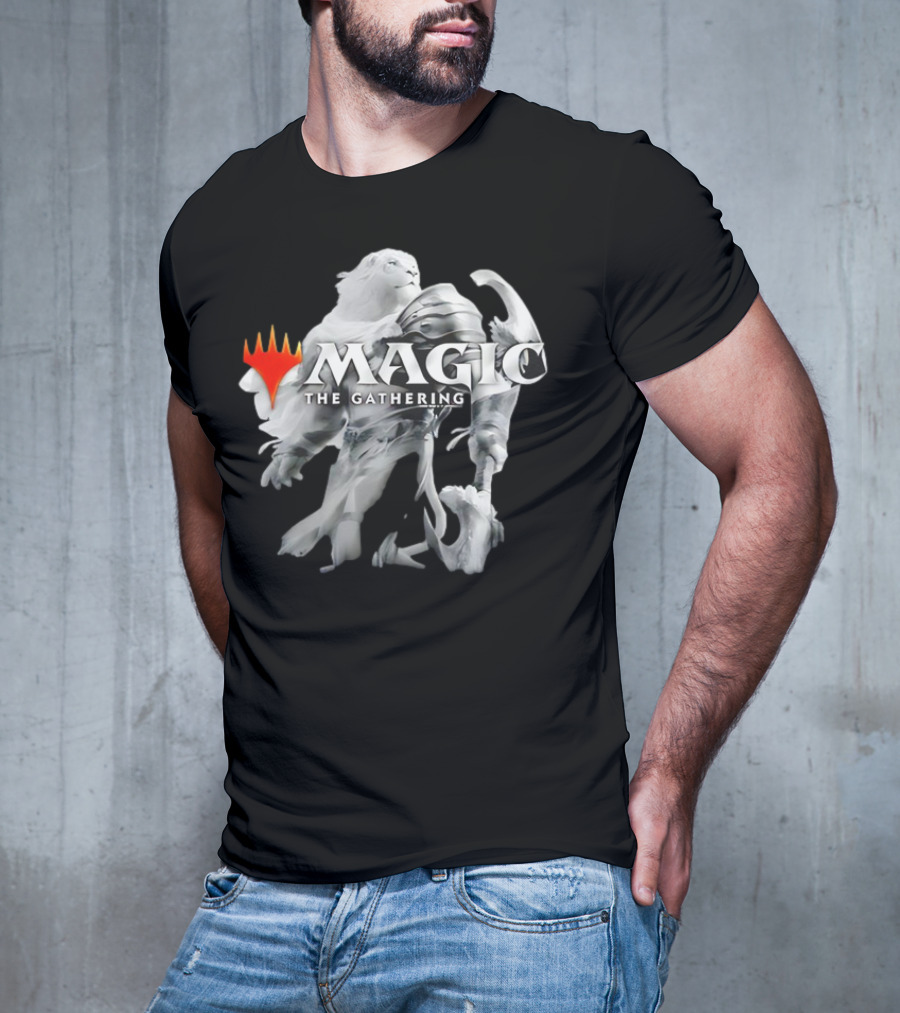 Magic The Gathering Lion Knight White Armor T-Shirt