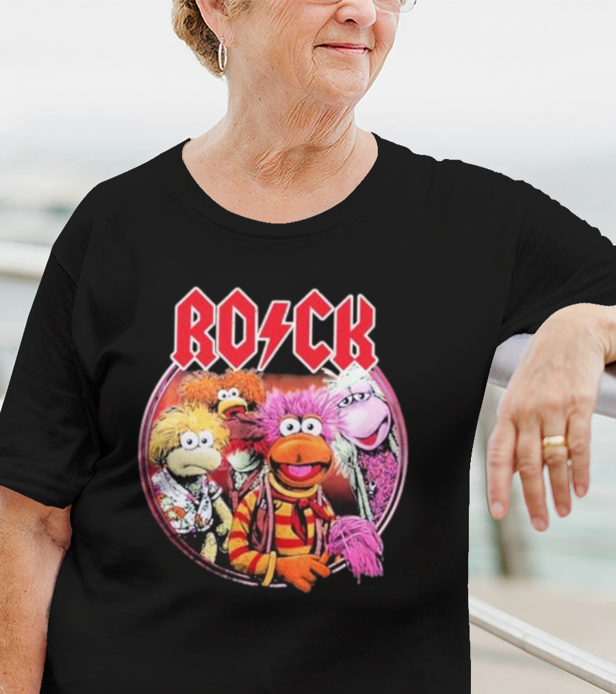Jim Henson Fraggle Rock Characters With Iconic Rock Styling T-Shirt