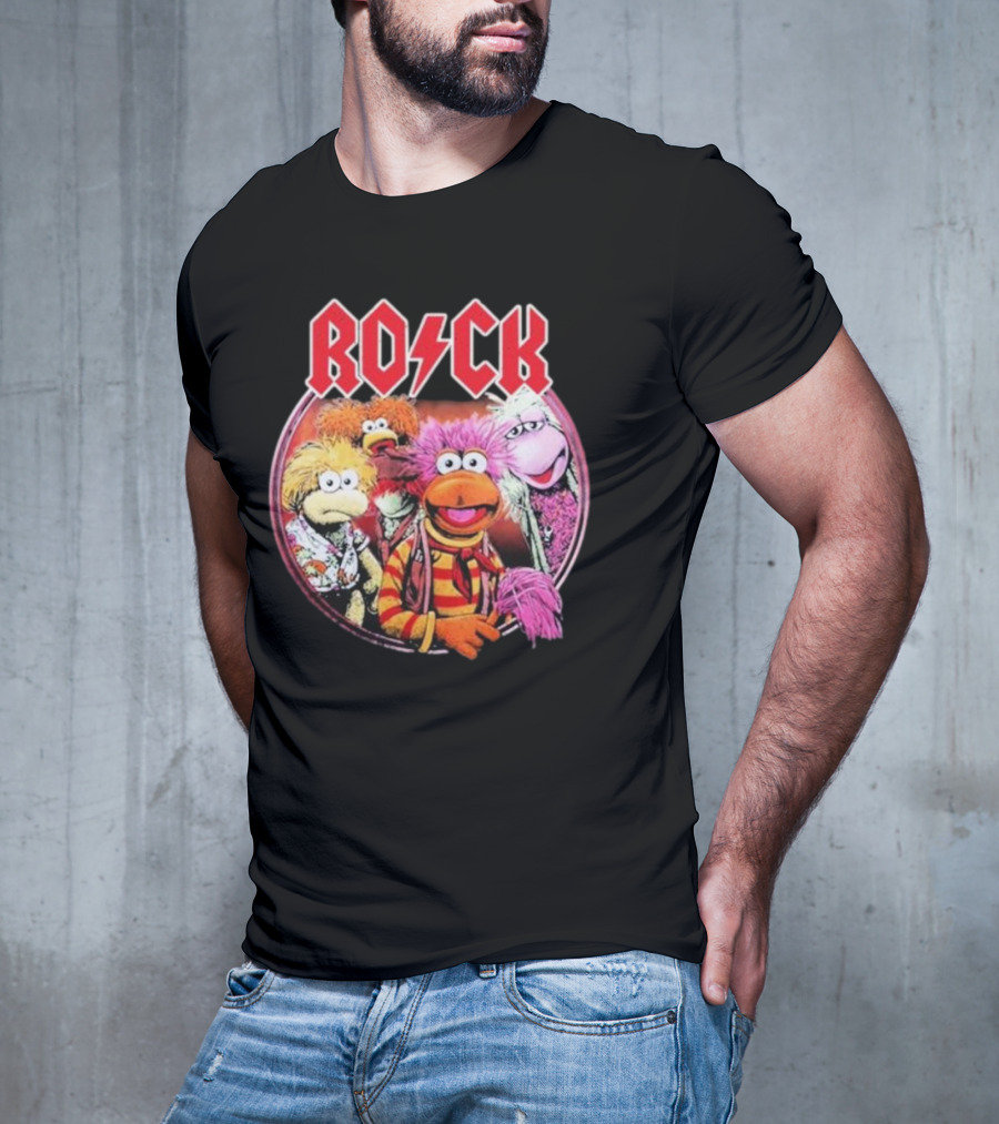 Jim Henson Fraggle Rock Characters With Iconic Rock Styling T-Shirt
