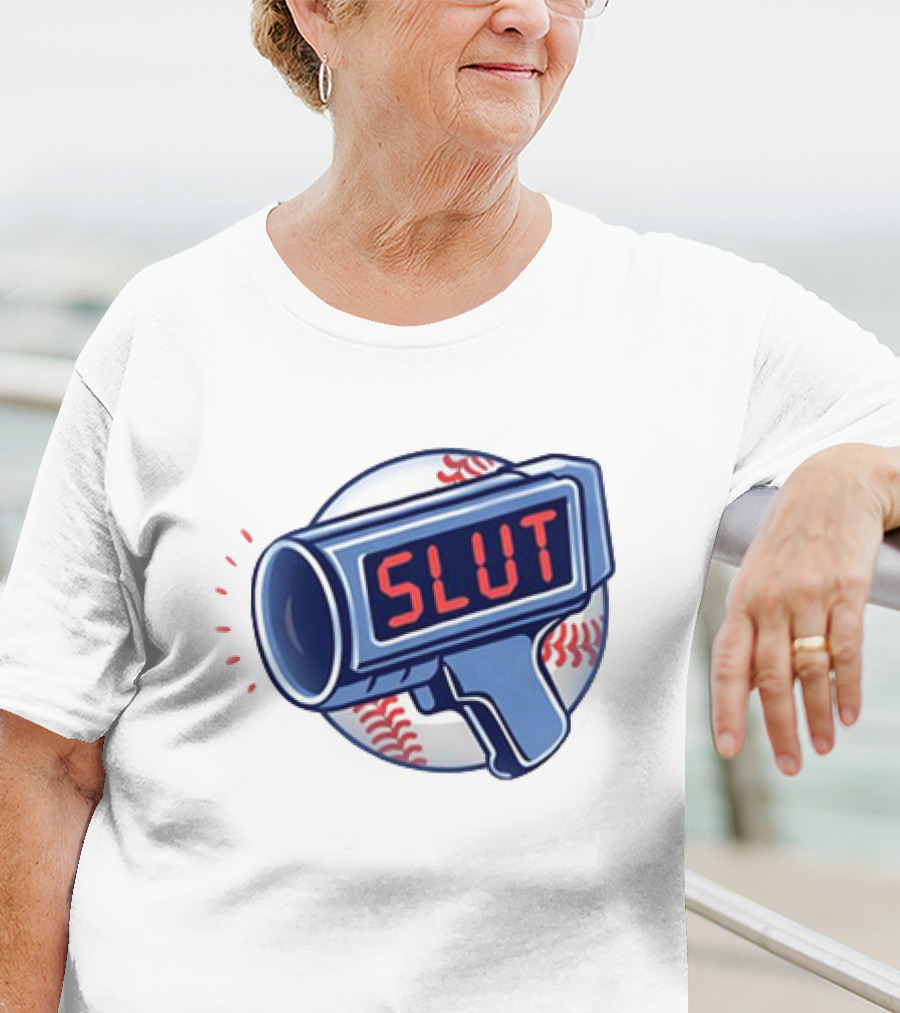 Slut Radar Baseball Humor T-Shirt