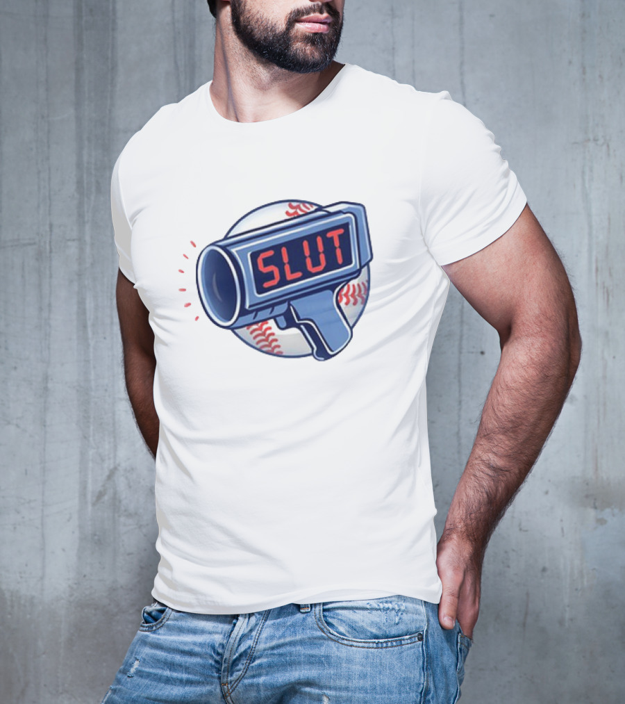 Slut Radar Baseball Humor T-Shirt