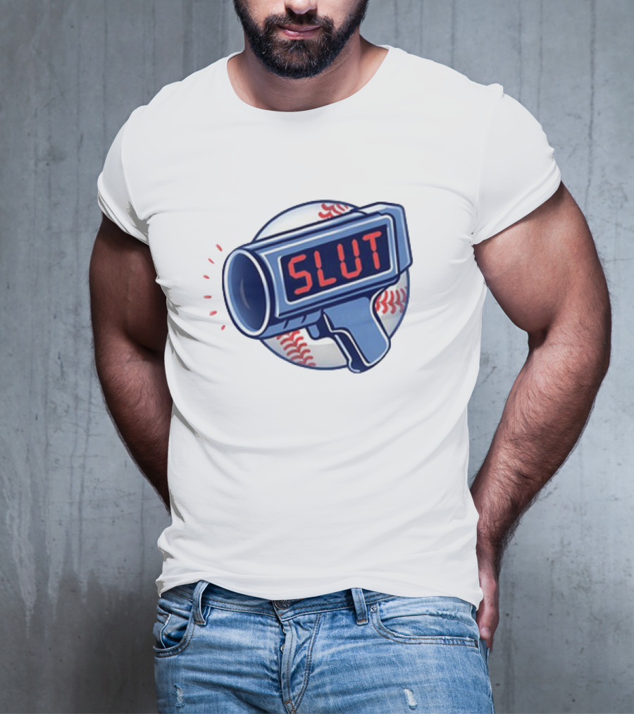 Slut Radar Baseball Humor T-Shirt