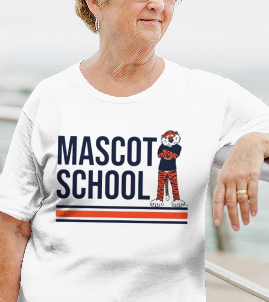 Mascot School Stampauburn Tiger Stripes T-Shirt