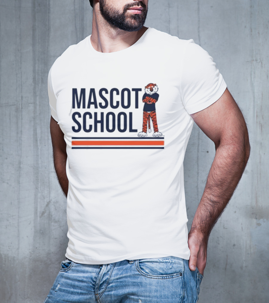 Mascot School Stampauburn Tiger Stripes T-Shirt