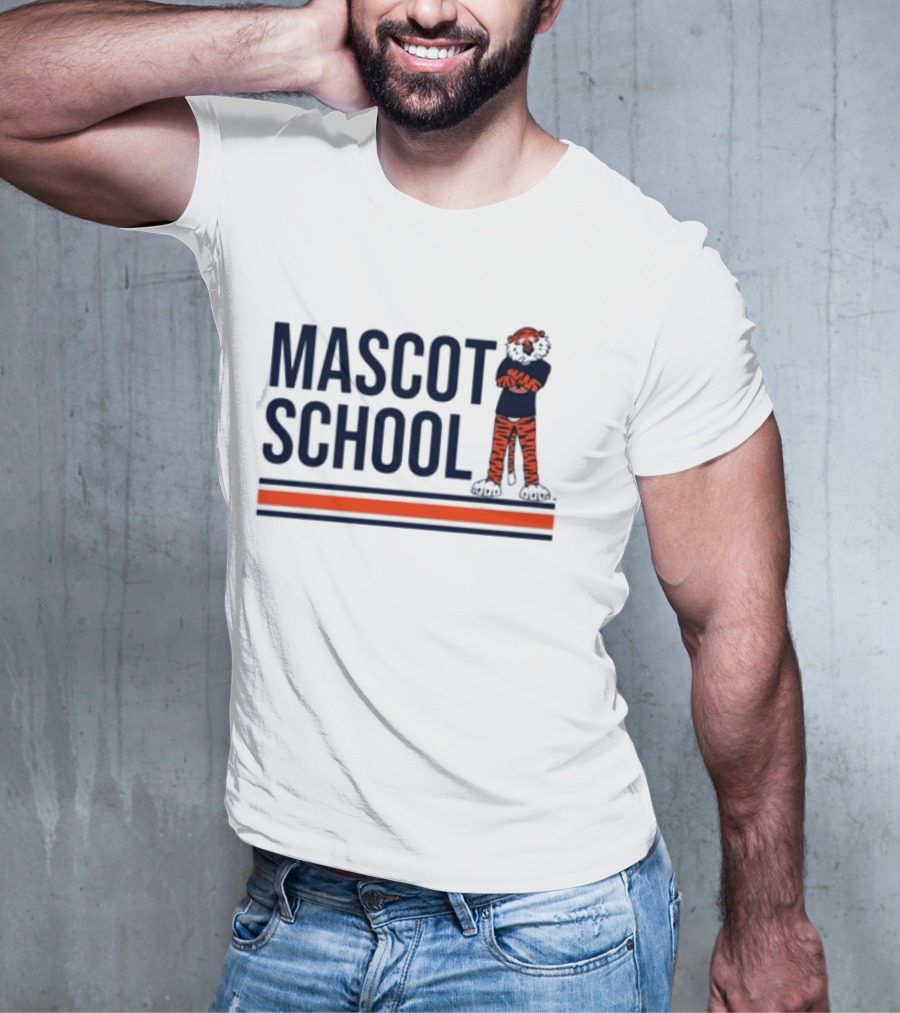 Mascot School Stampauburn Tiger Stripes T-Shirt