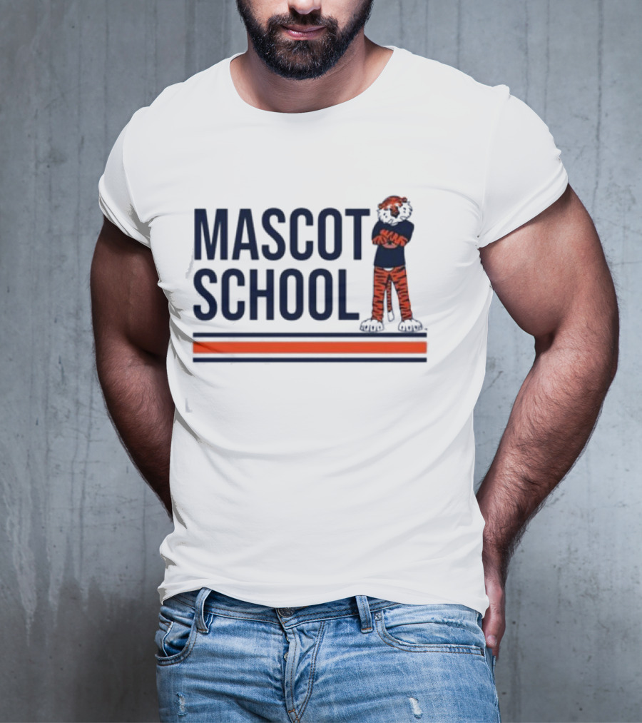 Mascot School Stampauburn Tiger Stripes T-Shirt