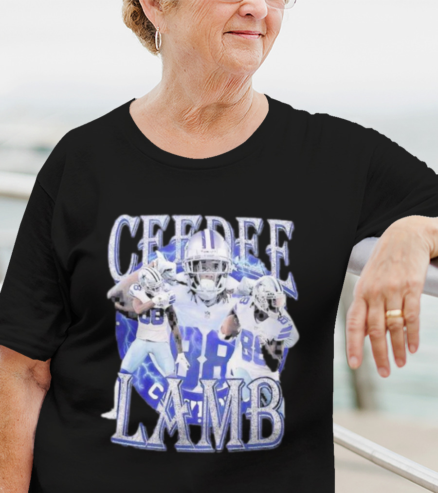 Ceedee Lamb Vintage 90s Retro Football Star Graphics T-Shirt