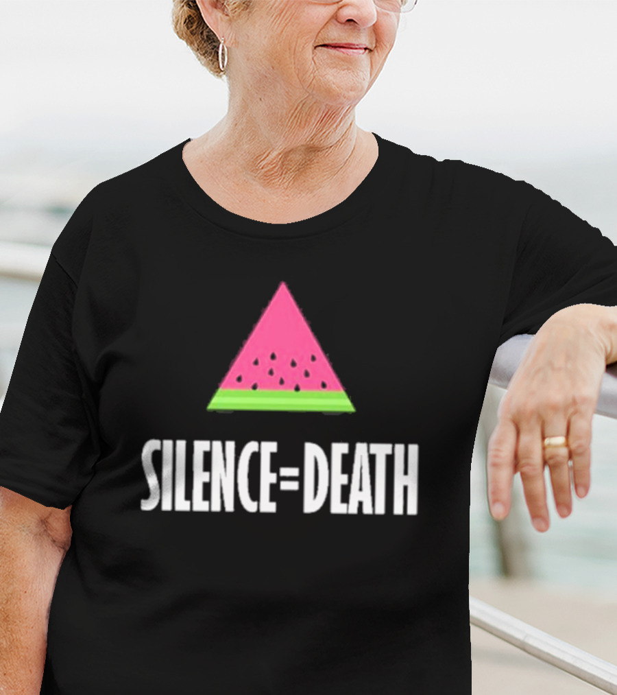 Silence Equals Death Watermelon Triangle T-Shirt