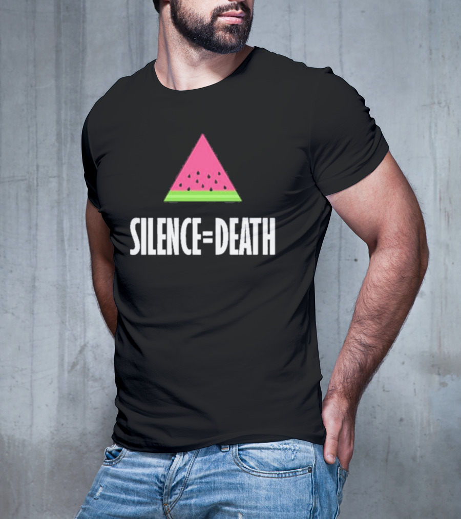 Silence Equals Death Watermelon Triangle T-Shirt