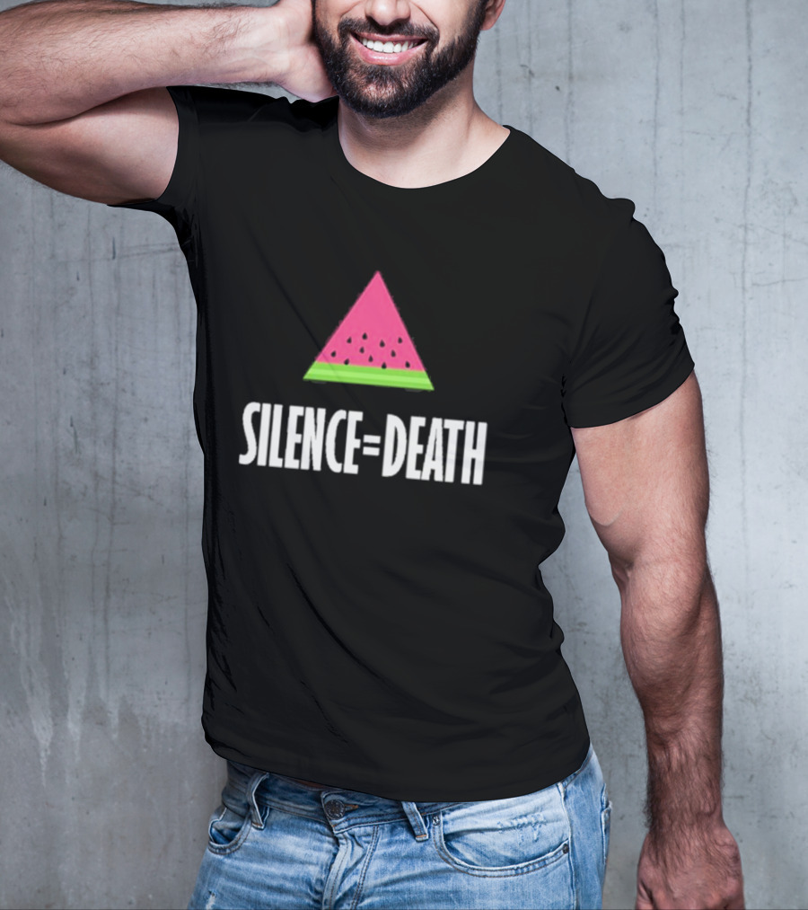 Silence Equals Death Watermelon Triangle T-Shirt
