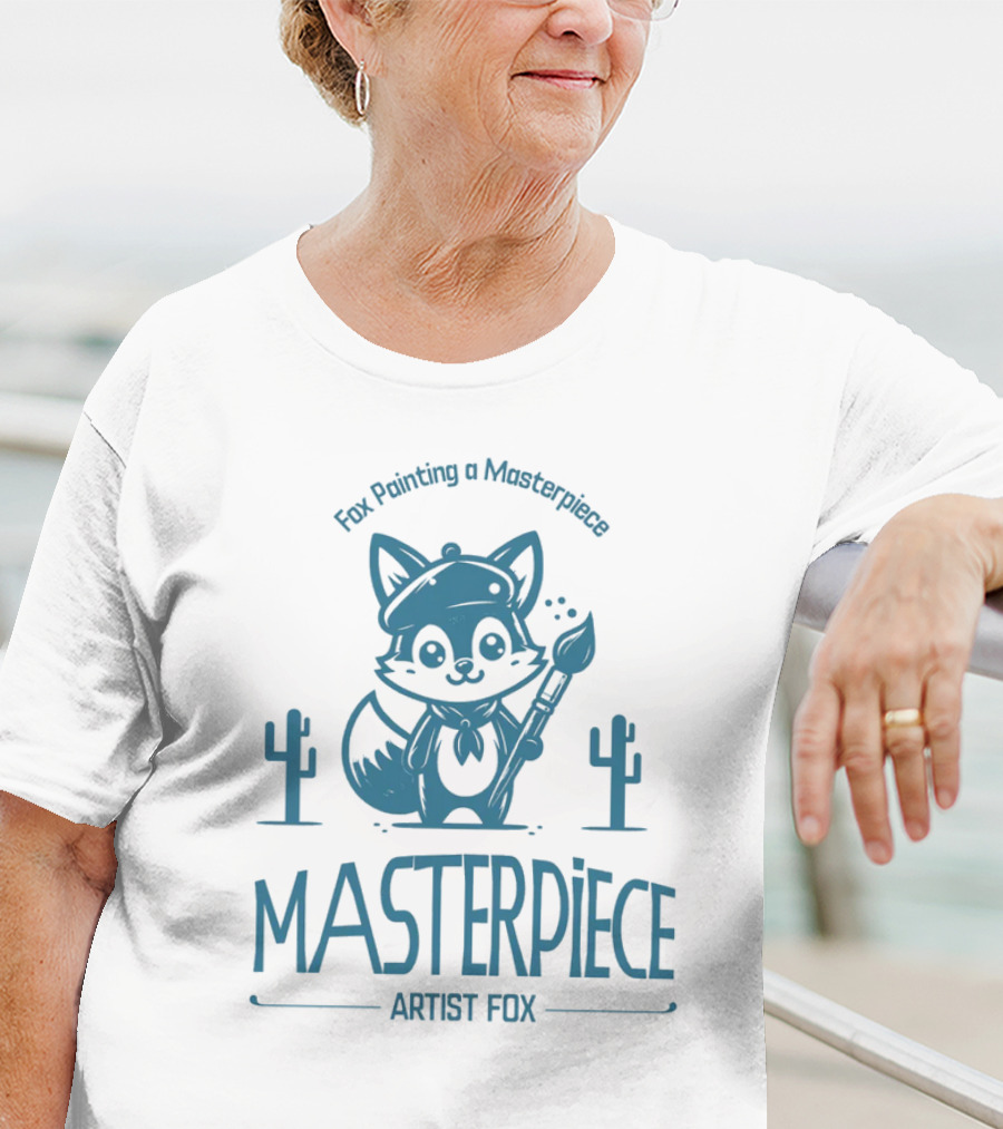 Fox Painting A Masterpiece Artist Fox MASTERPiECE T-Shirt