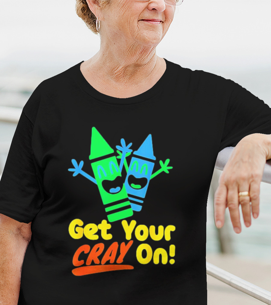 Get Your Cray On With Colorful Crayon Characters T-Shirt